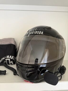 Harley Davidson System lid Black Flip Up Full Adult XLarge